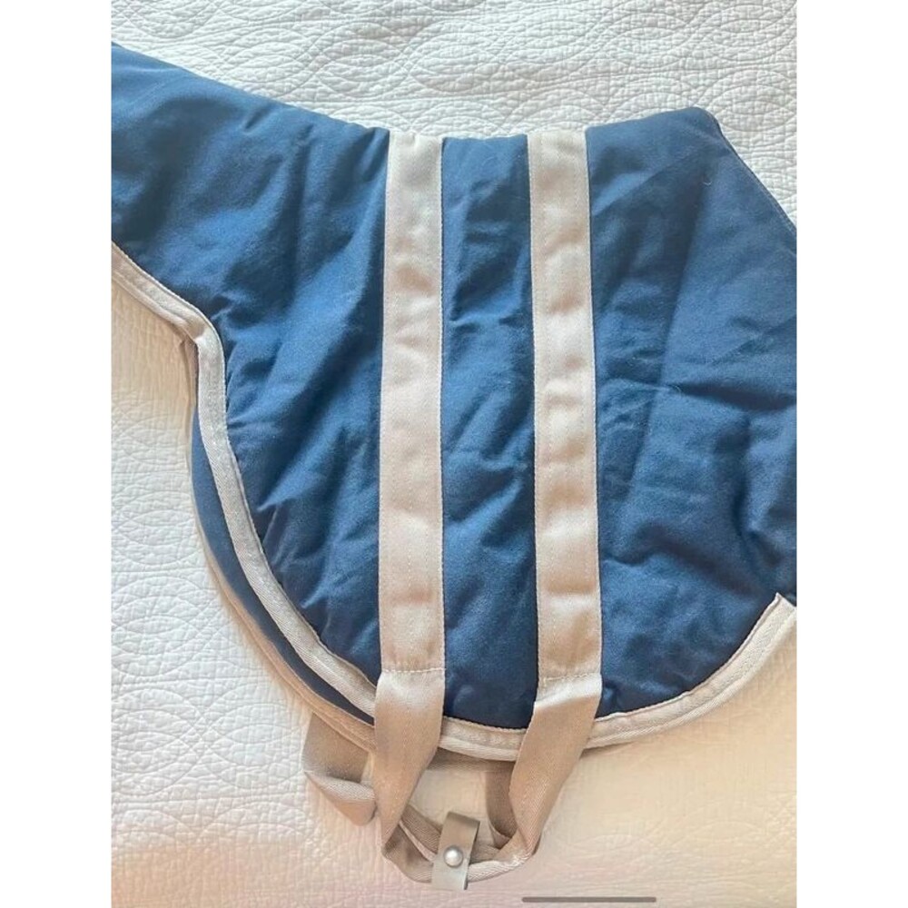 Triple Crown English Saddle Cover Carry Bag Navy Blue Travel Equestrian Horse